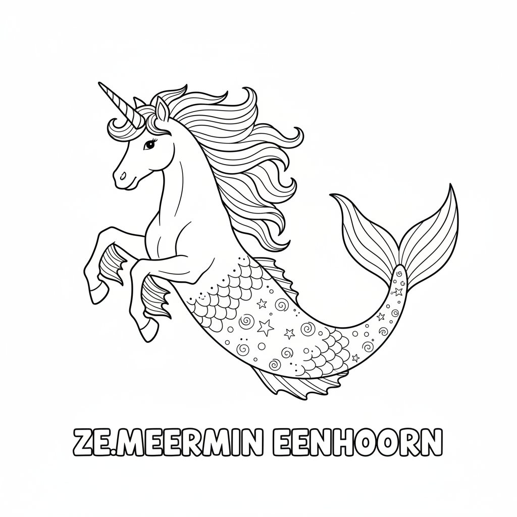 Magical Unicorn Mermaid Coloring Adventure