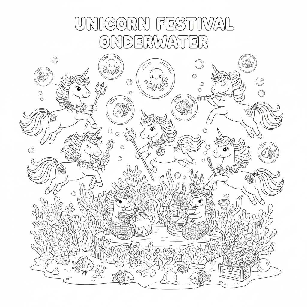 Dive into the Magical Unicorn Festival Underwater!