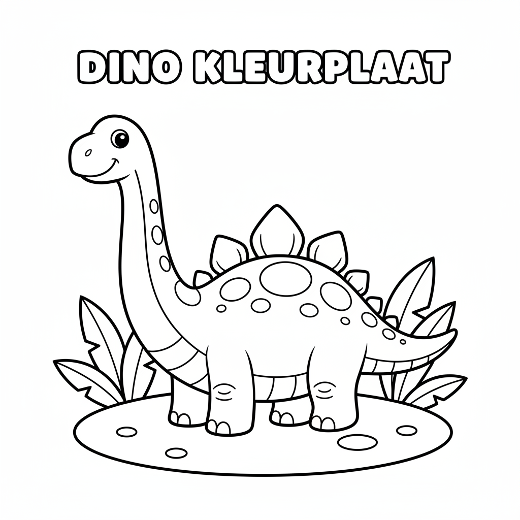 Roar with Fun: Dino Kleurplaat Adventure