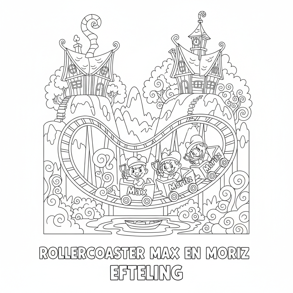 Exciting Roller Coaster Max at Efteling Adventure