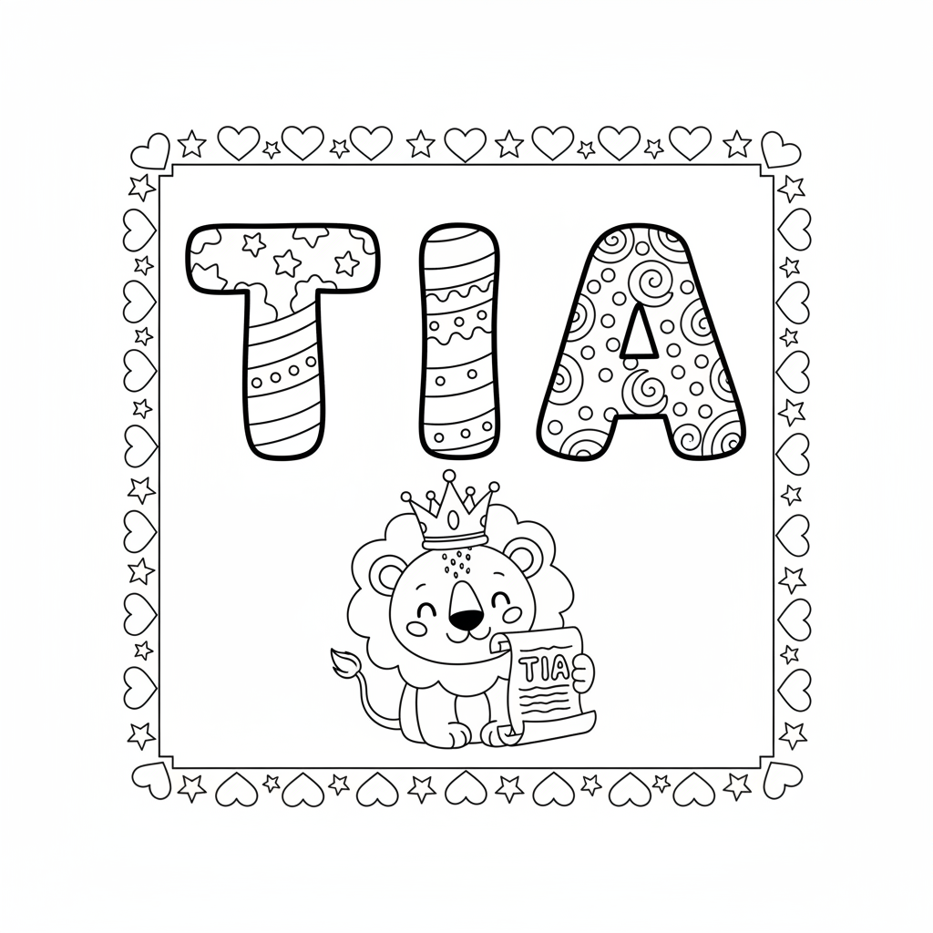 Creative TIA Coloring Fun for Kids