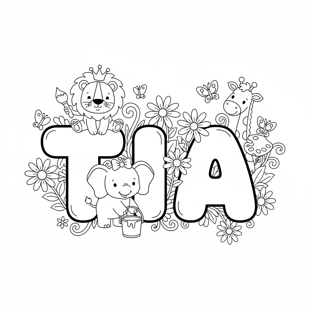 Creative TIA Coloring Adventure for Kids