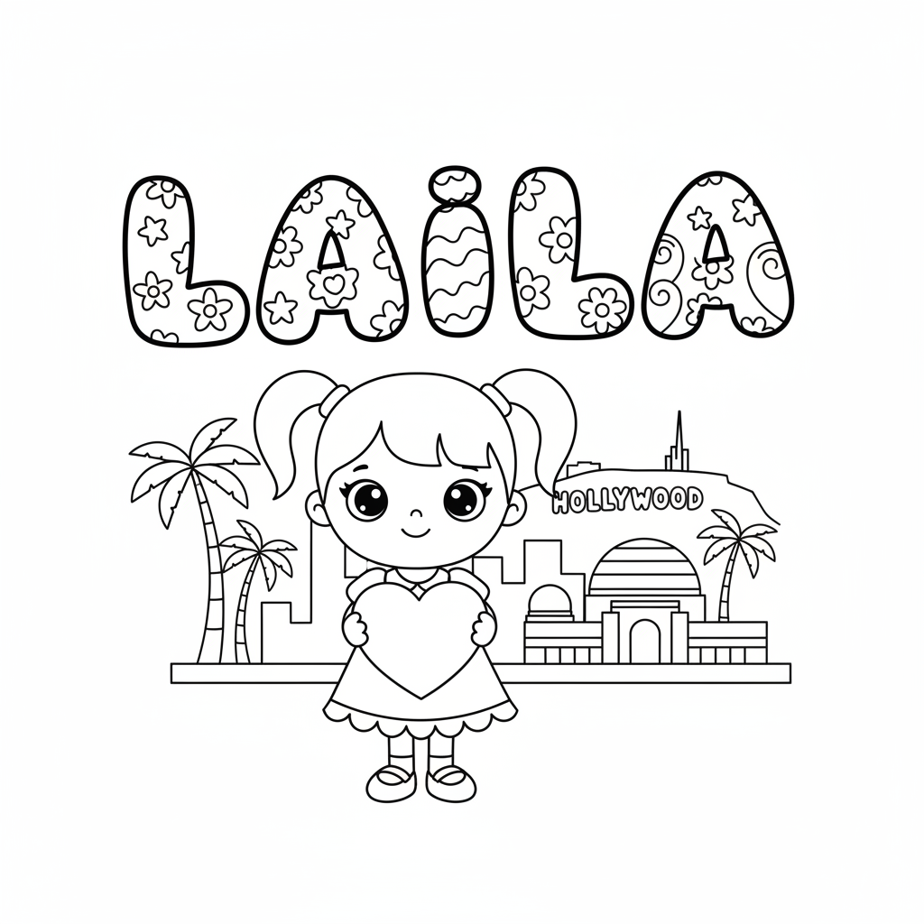 Laila's Magical Coloring Adventure
