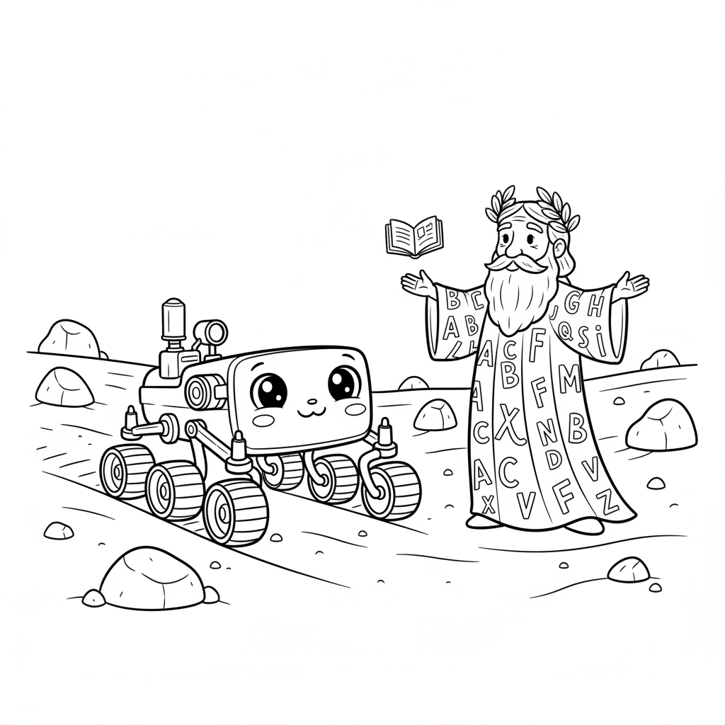 Curiosity Rover Meets Language God on Mars